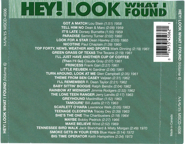 USED CD - Various – Hey! Look What I Found Volume 6