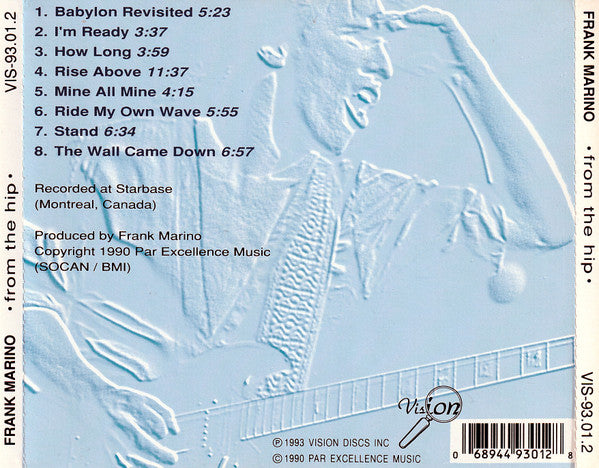 USED CD - Frank Marino – From The Hip