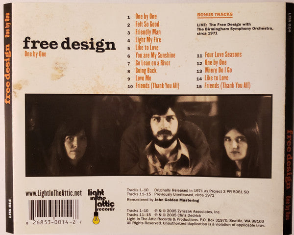 USED CD - Free Design – One By One (lita vers)