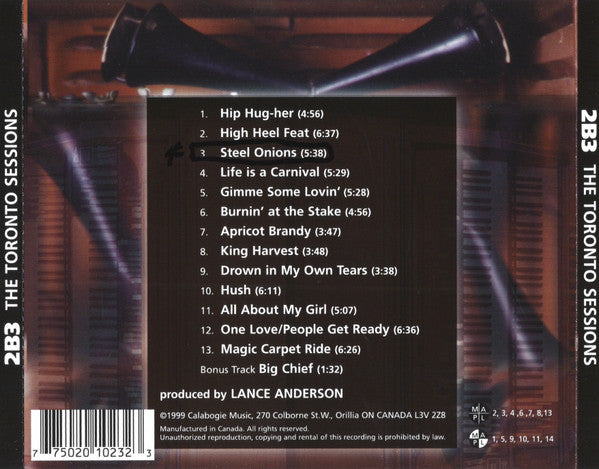 USED CD - Various – 2B3 - The Toronto Sessions