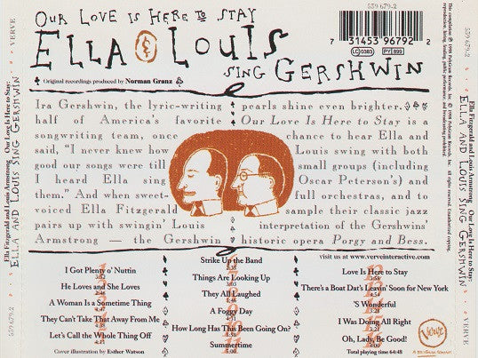 USED CD - Ella & Louis – Our Love Is Here To Stay: Ella & Louis Sing Gershwin