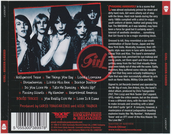 USED CD - Girl – Sheer Greed