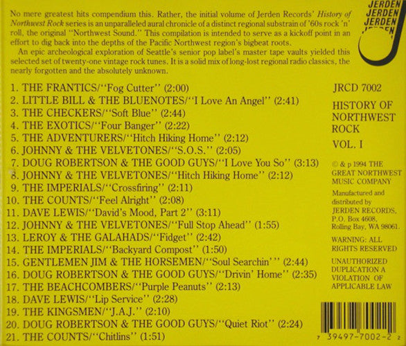 USED CD - Various – The History Of Northwest Rock Vol.1 The Original Northwest Sound (1959-64)