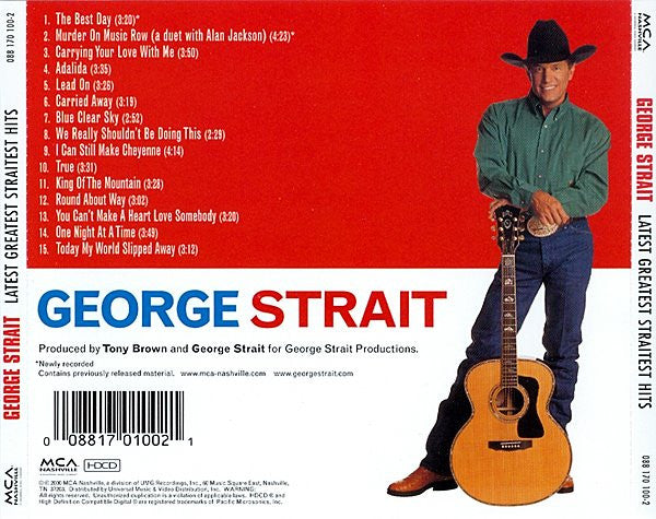 USED CD - George Strait – Latest Greatest Straitest Hits