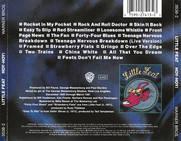 USED CD - Little Feat – Hoy-Hoy!