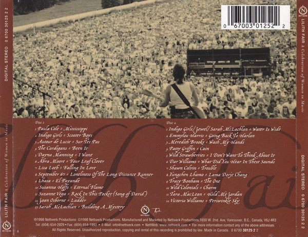 USED 2CD - Various – Lilith Fair (A Celebration Of Women In Music)
