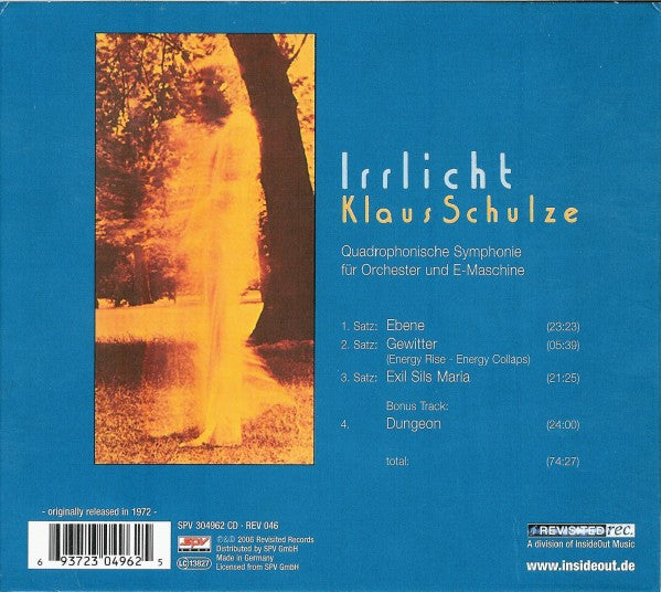USED CD - Klaus Schulze – Irrlicht