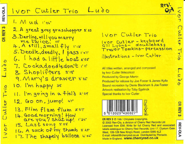 USED CD - Ivor Cutler Trio – Ludo