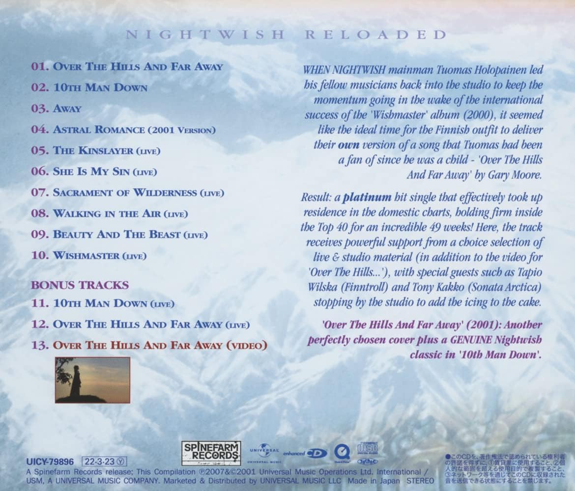 CD - Nightwish – Over The Hills And Far Away