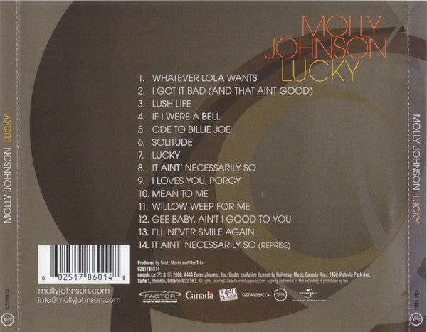 USED CD - Molly Johnson – Lucky