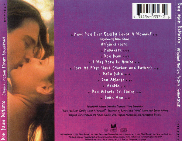 USED CD - Michael Kamen – Don Juan DeMarco (Original Motion Picture Soundtrack)