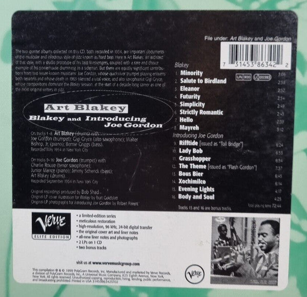 USED CD - Art Blakey – Blakey & Introducing Joe Gordon