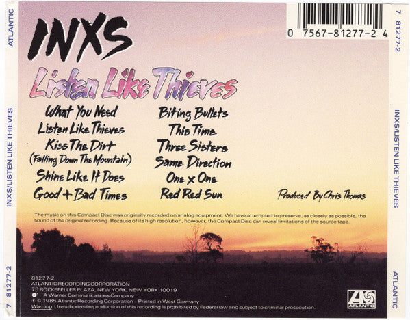 USED CD - INXS – Listen Like Thieves