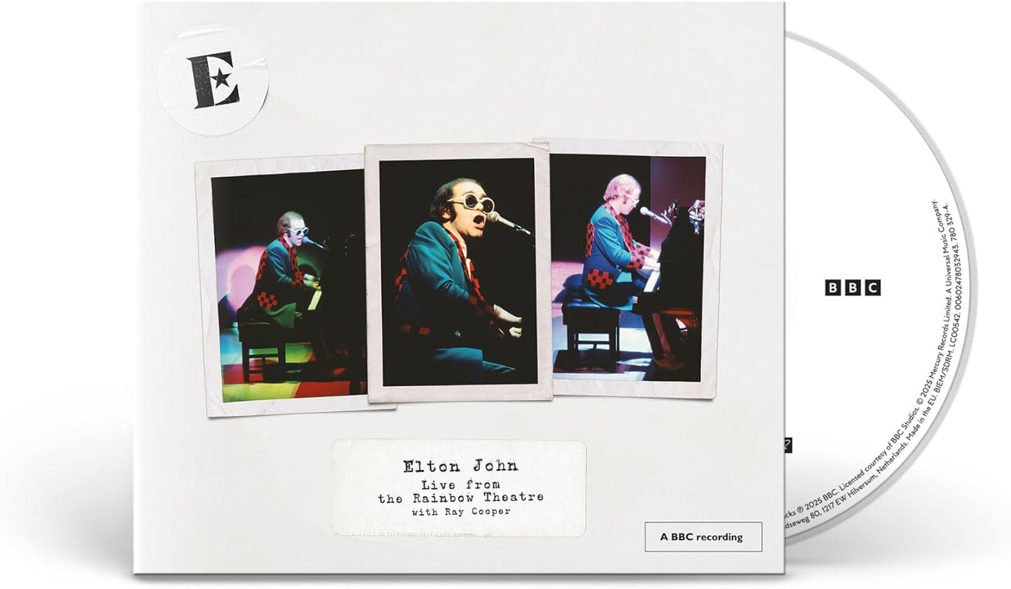 CD - Elton John - Live From The Rainbow Theatre With Ray Cooper