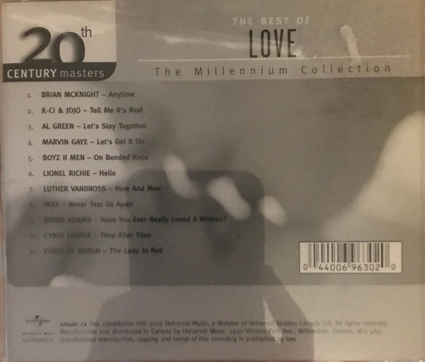 USED CD - Various – The Best Of Love