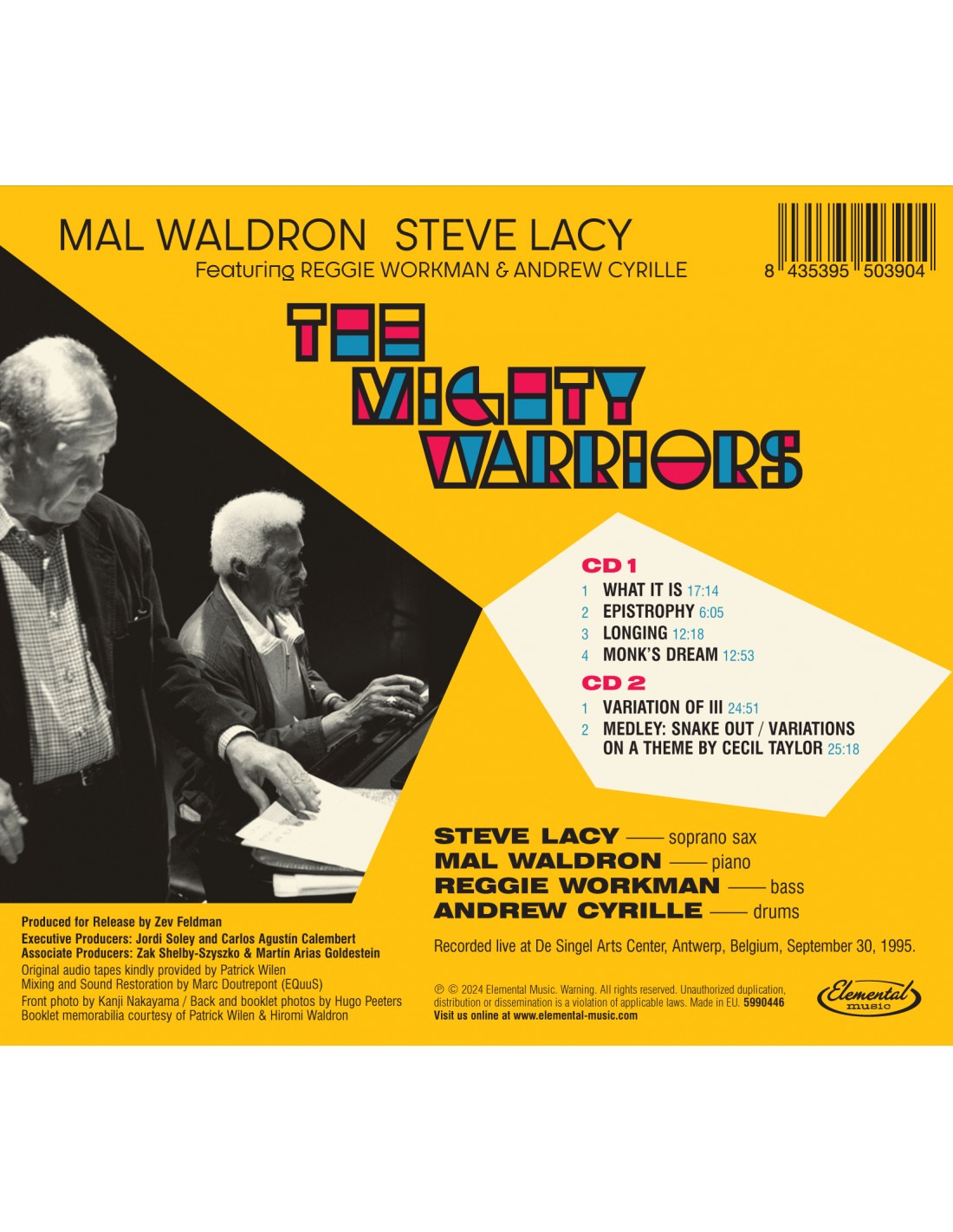 2CD - Mal Waldron & Steve Lacy - The Mighty Warriors: Live In Antwerp
