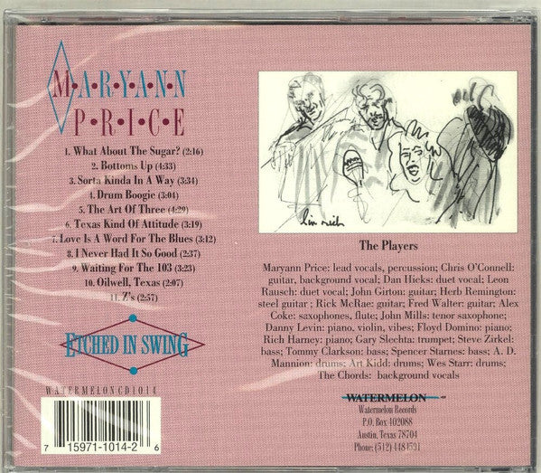 USED CD - Maryann Price – Etched In Swing