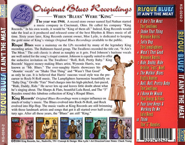 USED CD - Various – Risqué Blues: It Ain't The Meat