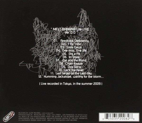 CD - Melt-Banana – Melt-Banana Lite Live: ver.0.0