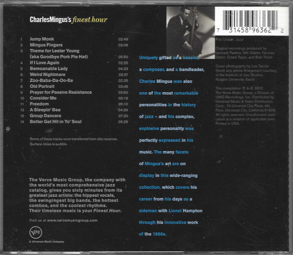 CD - Charles Mingus – Charles Mingus's Finest Hour