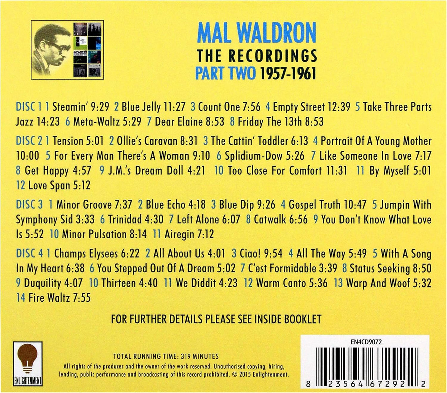 4CD - Mal Waldron – The Recordings 1957-1961 - Volume 2