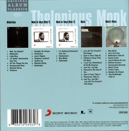 USED 5CD - Thelonious Monk – Original Album Classics (2011)
