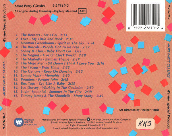 USED CD - Various – More Party Classics