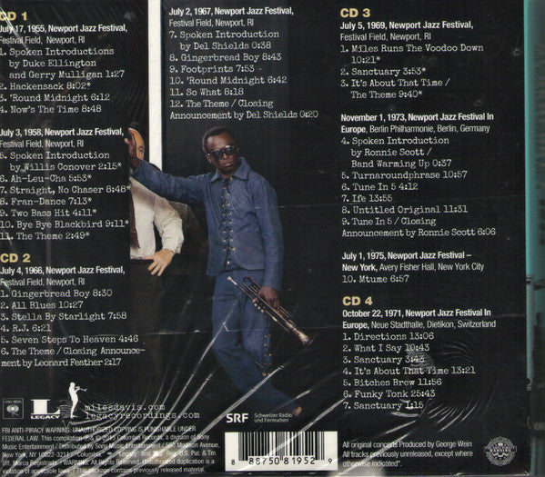 3CD/DVD - Miles Davis – At Newport 1955-1975 (The Bootleg Series Vol. 4)