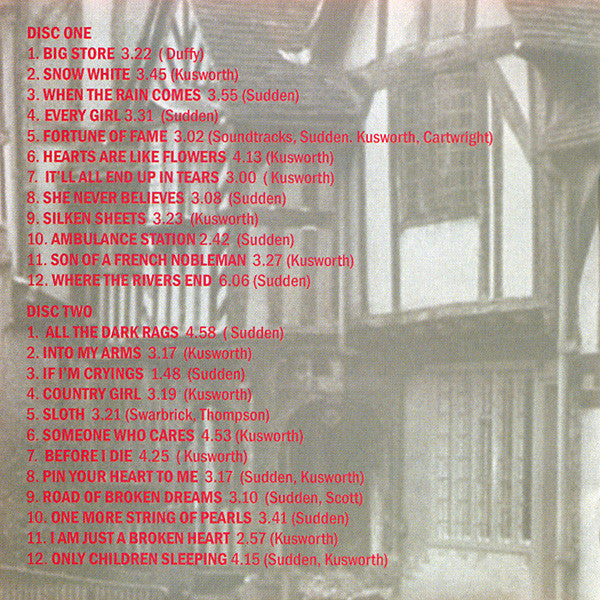 2CD - Nikki Sudden & Dave Kusworth, Jacobites – Robespierre's Velvet Basement