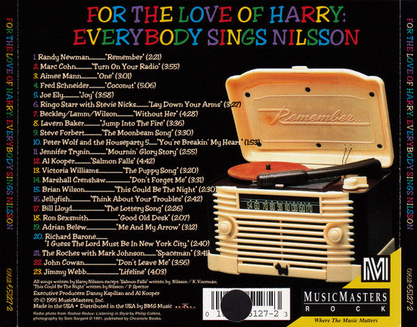 USED CD - Various – For The Love Of Harry: Everybody Sings Nilsson
