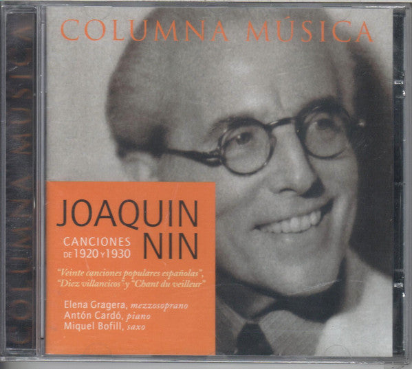 CD - Elena Gragera, Miquel Bofill, Antón Cardó, Joaquin Nin – Nin: Canciones 1929-1930
