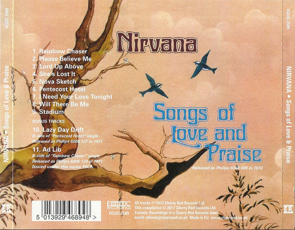 USED CD - Nirvana (original) – Songs Of Love And Praise