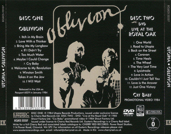 USED CD/DVD - Utopia – Oblivion