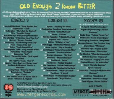 USED 3CD - Various – Old Enough To Know Better: 15 Years Of Merge Records