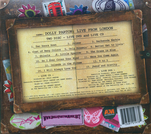 CD/DVD - Dolly Parton – Live From London