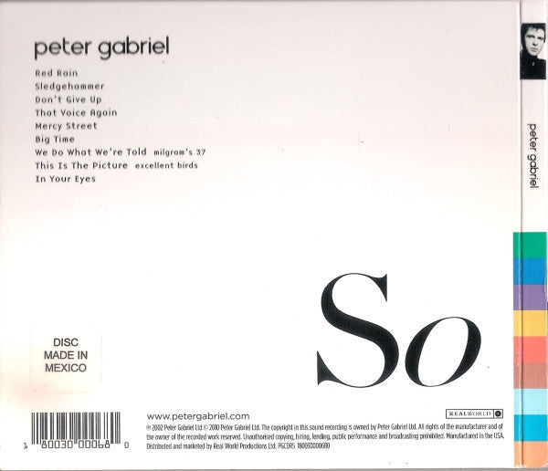 USED CD - Peter Gabriel – So