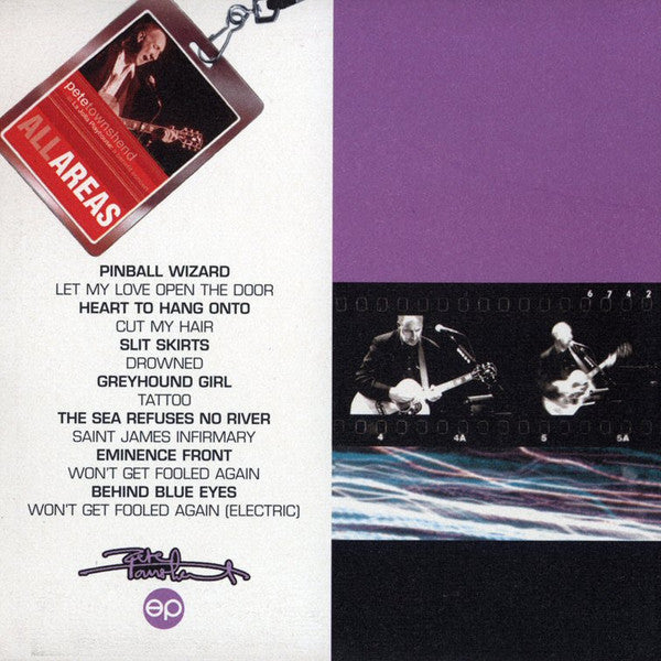 2CD - Pete Townshend – Live > La Jolla Playhouse 2001 : 22/06/01