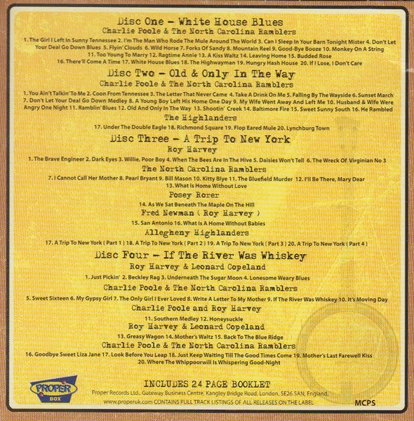USED 4CD - Charlie Poole – The Essential Charlie Poole