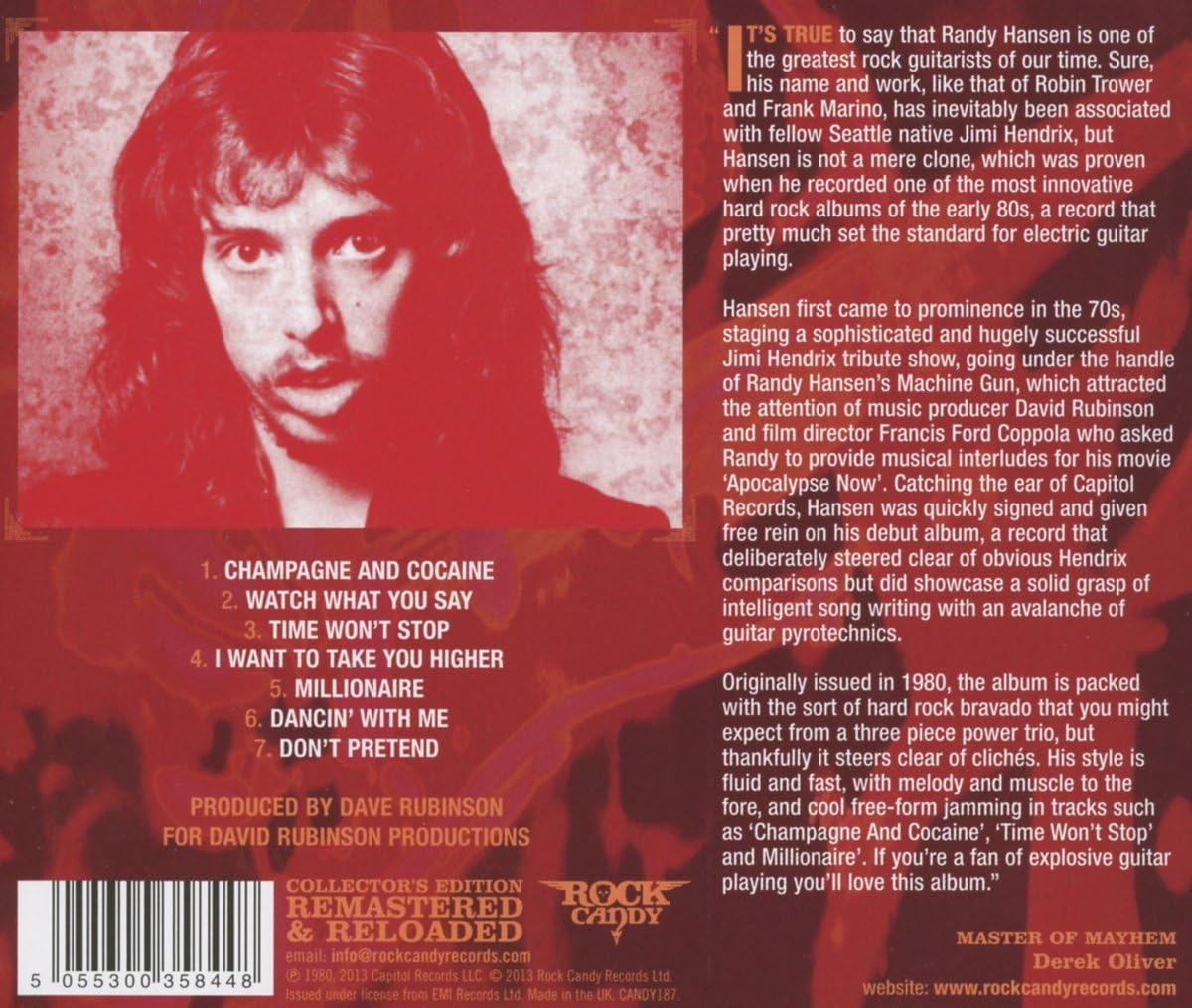 USED CD - Randy Hansen – Randy Hansen
