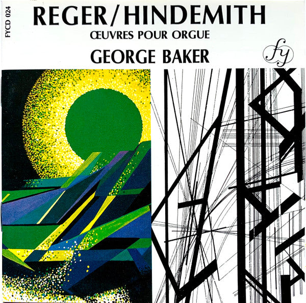 USED CD - Reger/ Hindemith, George Baker– Œuvres Pour Orgue