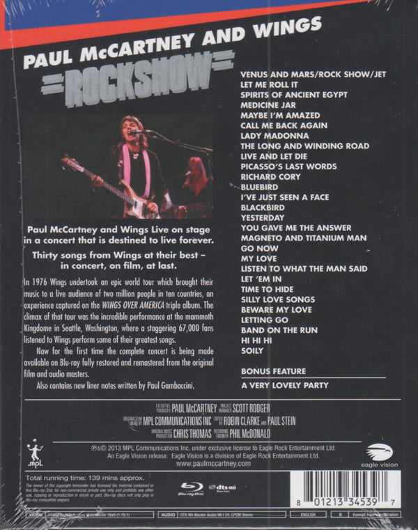 USED BLU-RAY - Paul McCartney & Wings – Rockshow