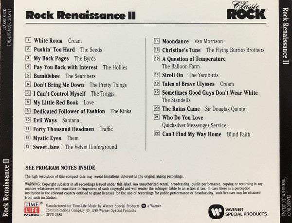 USED CD - Various – Classic Rock - Rock Renaissance II