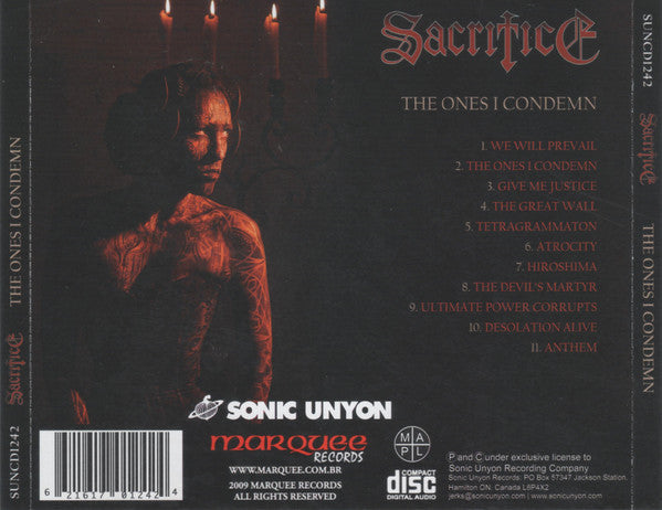 USED CD - Sacrifice – The Ones I Condemn