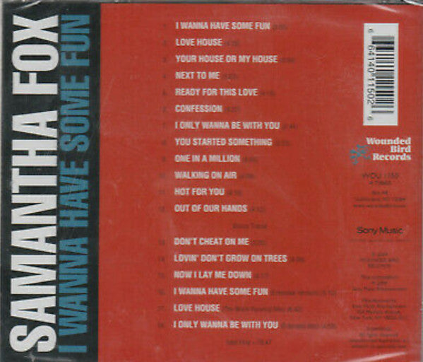 CD - Samantha Fox – I Wanna Have Some Fun