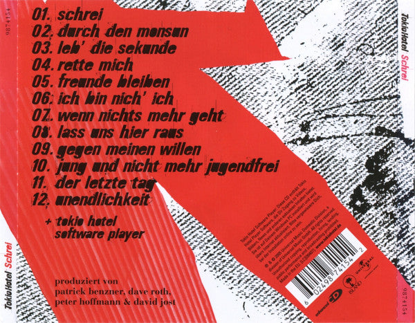 USED CD - Tokio Hotel – Schrei