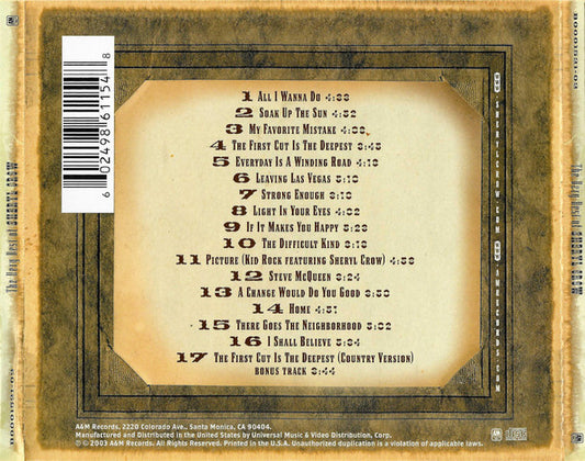 USED CD - Sheryl Crow – The Very Best Of Sheryl Crow