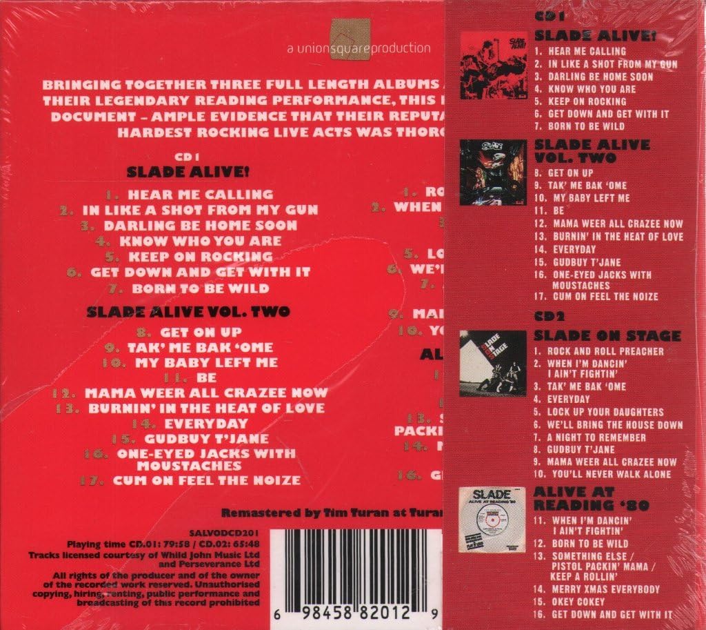 2CD - Slade – Slade Alive! (The Live Anthology)