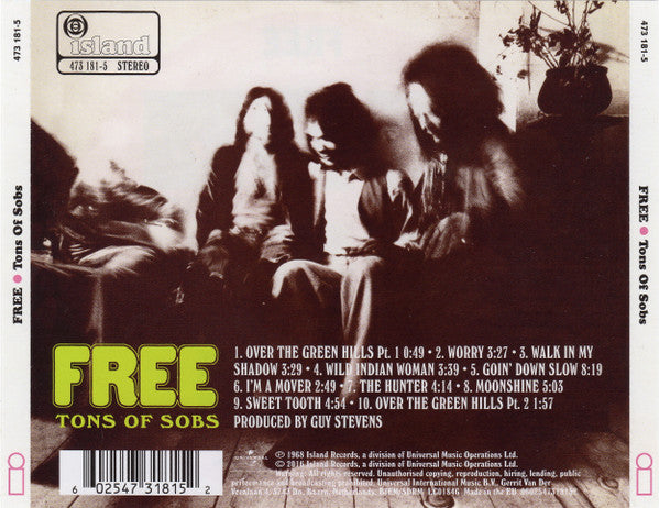 USED CD - Free – Tons Of Sobs