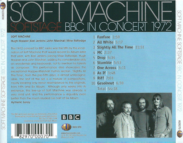 USED CD/DVD - Soft Machine – Softstage - BBC In Concert 1972