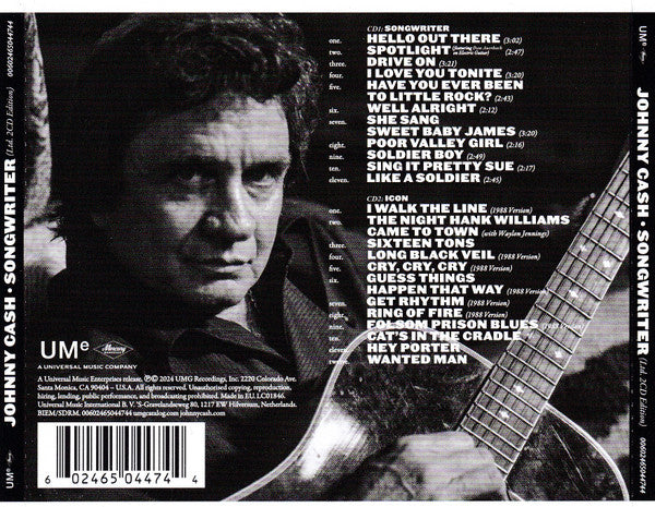 USED 2CD - Johnny Cash – Songwriter